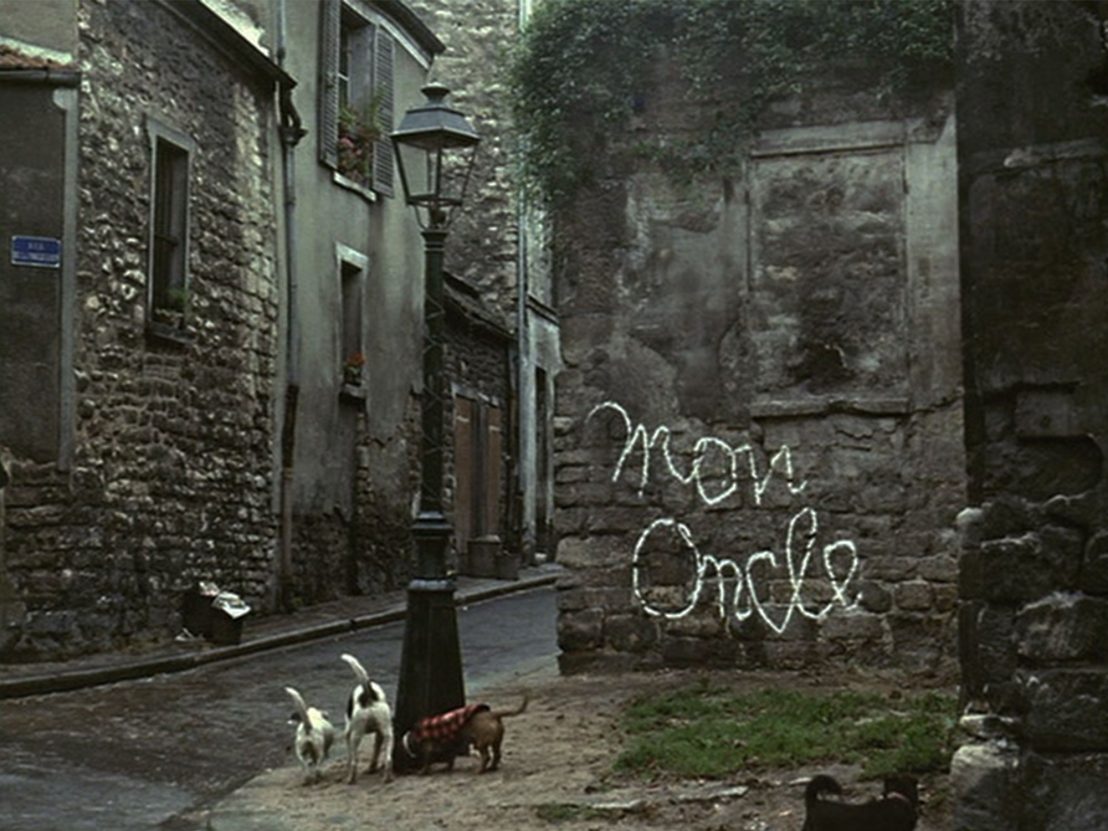 Mon Oncle location of main title, film du Jacques Tati