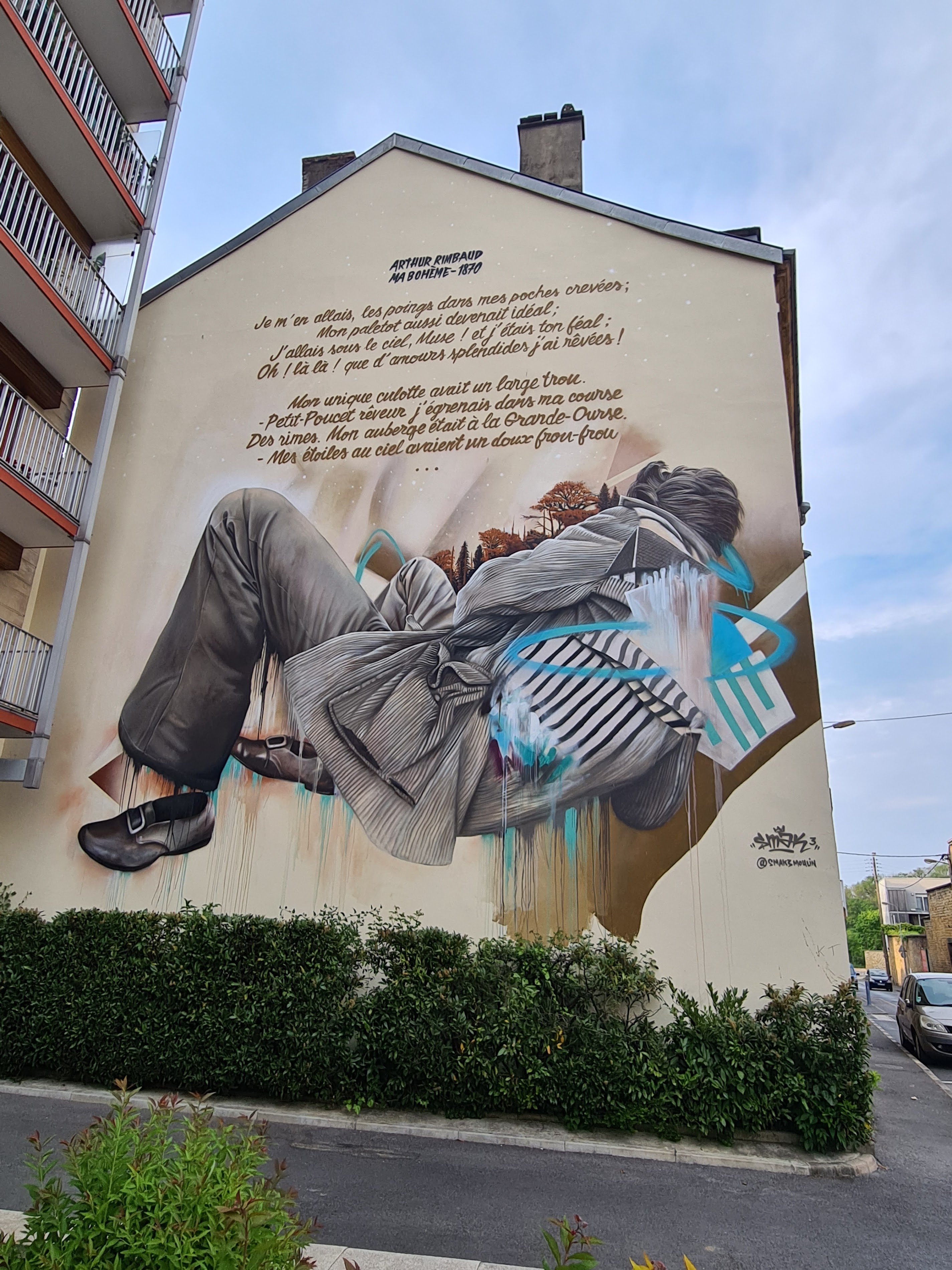 Fresque murale Poème de Rimbaud