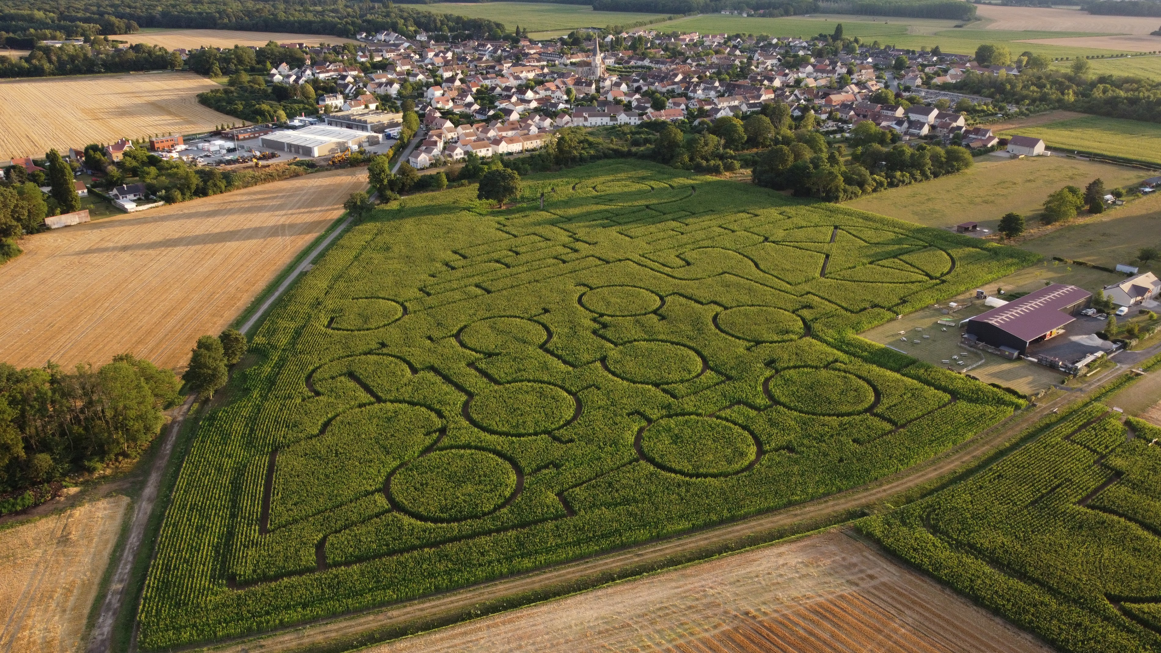 LABYRINTHE NATURE Val d’Europe 77 (Villeneuve Le Comte) - Labyrinthe de maïs