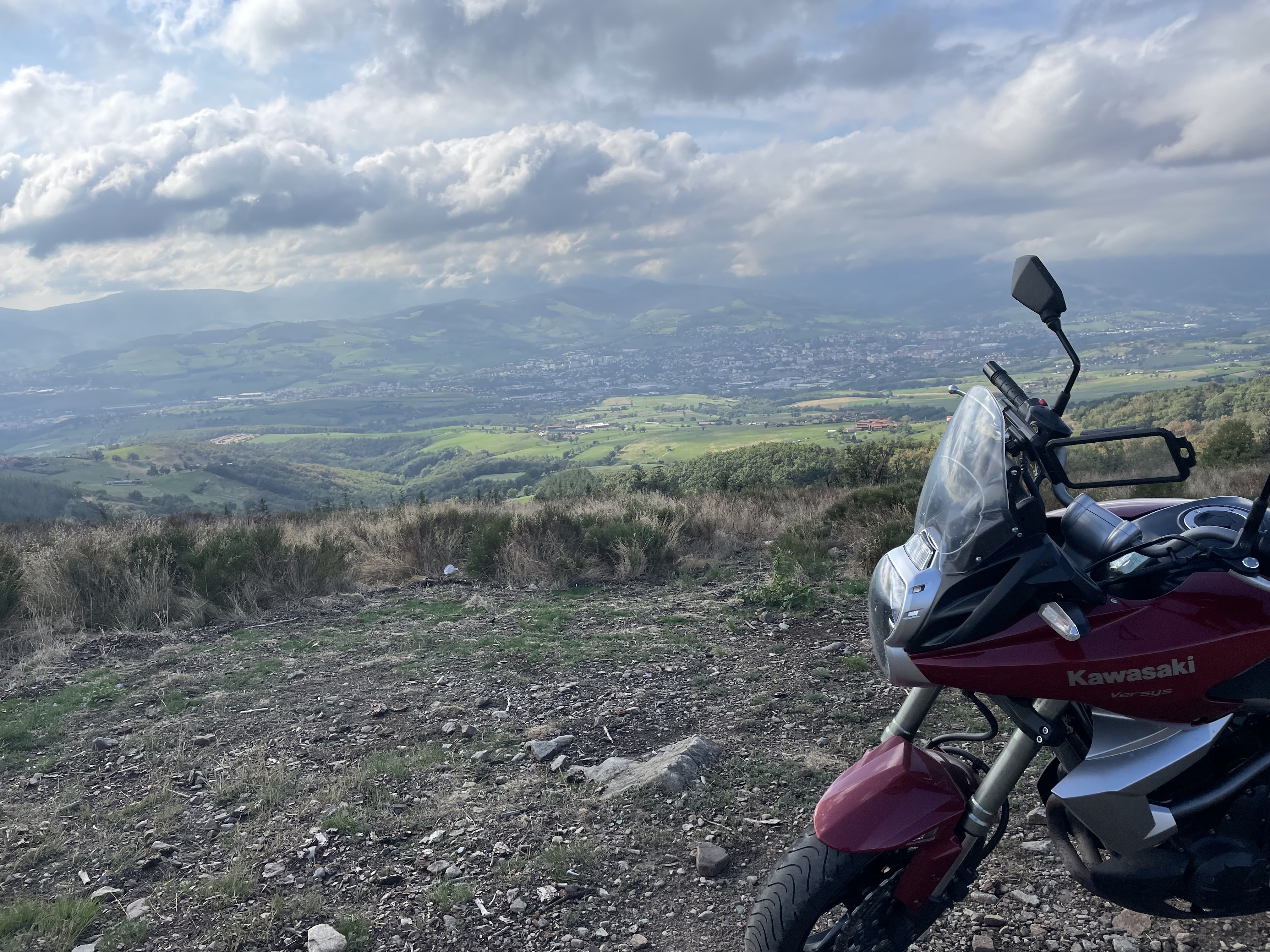 Vue des Alpes depuis les hauteurs de Saint Chamond