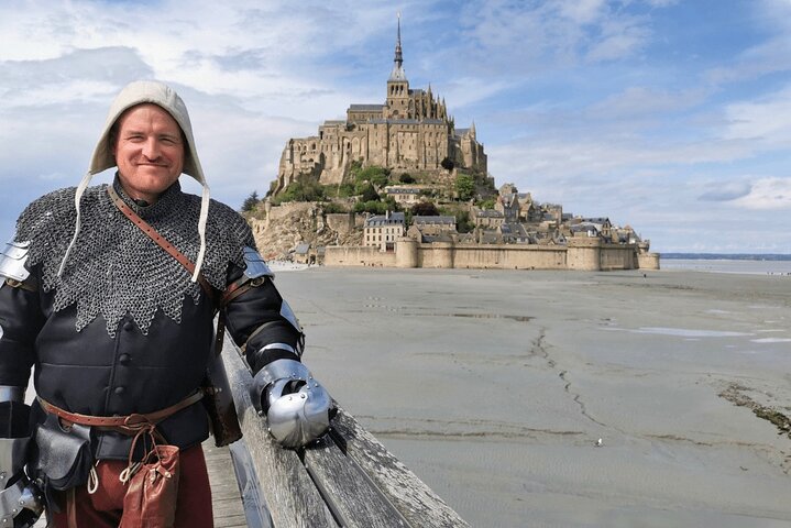 A guided walking tour of Mont-Saint-Michel in the 15th century is offered.