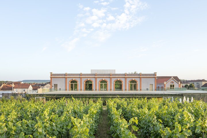 Boleto de entrada a Pressoria en el corazón de Champagne con degustación.