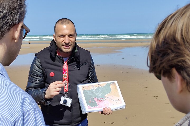 Omaha, Utah, Sainte-Mere-Eglise - The GIs' footsteps are followed